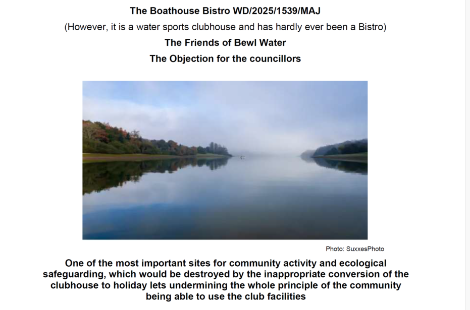 Objection for Councillors